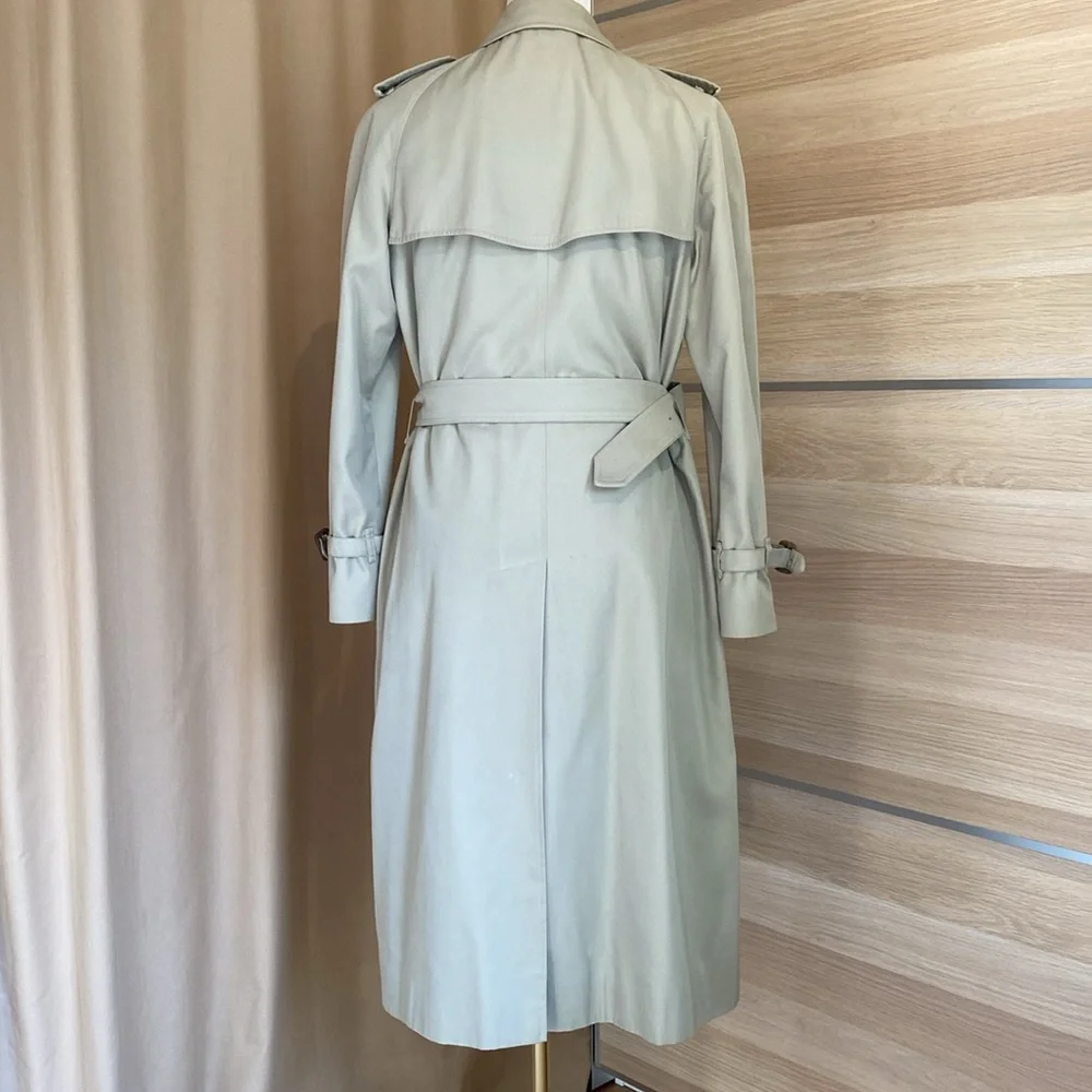 Vintage Burberrys London Trench Coat Size 10 Regular Nova Check Liner Beige - Picture 8 of 17